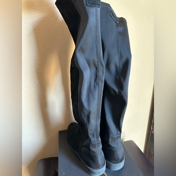 bebe taara mixed black riding boot size 7 - Picture 3 of 11